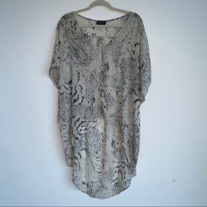 Hi-Lo sheer cover shawl